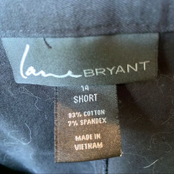 Lane Bryant short black chino pants - Picture 2 of 4